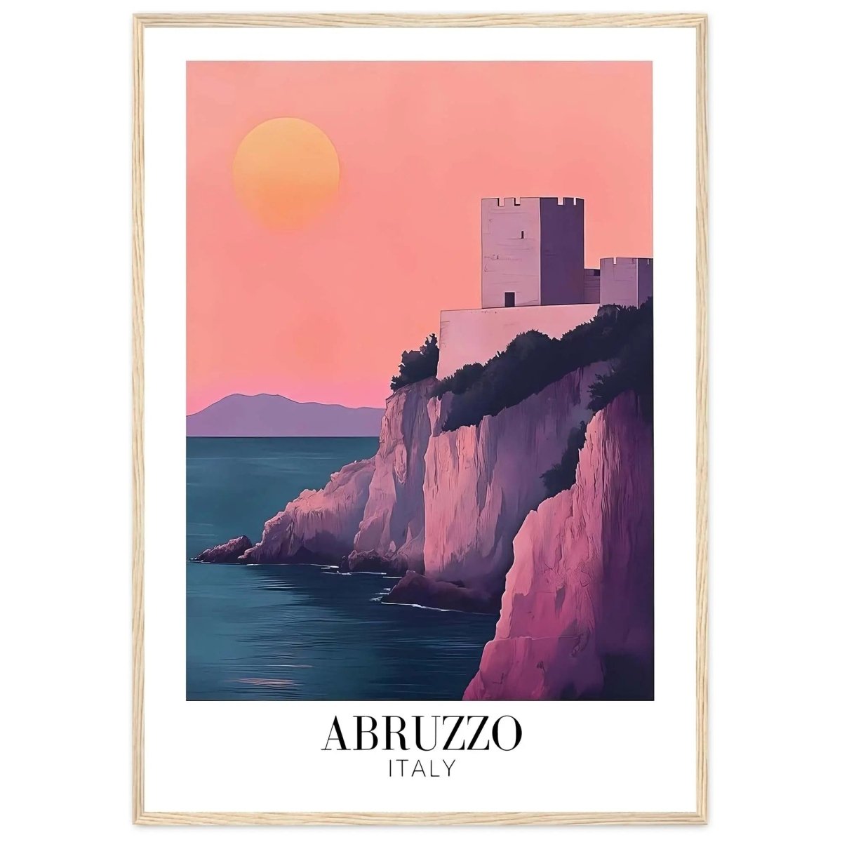 Abruzzo Print Abruzzo Italy Travel Wall Hanging Home Decoration Gift For Art Lov - MOMIMA