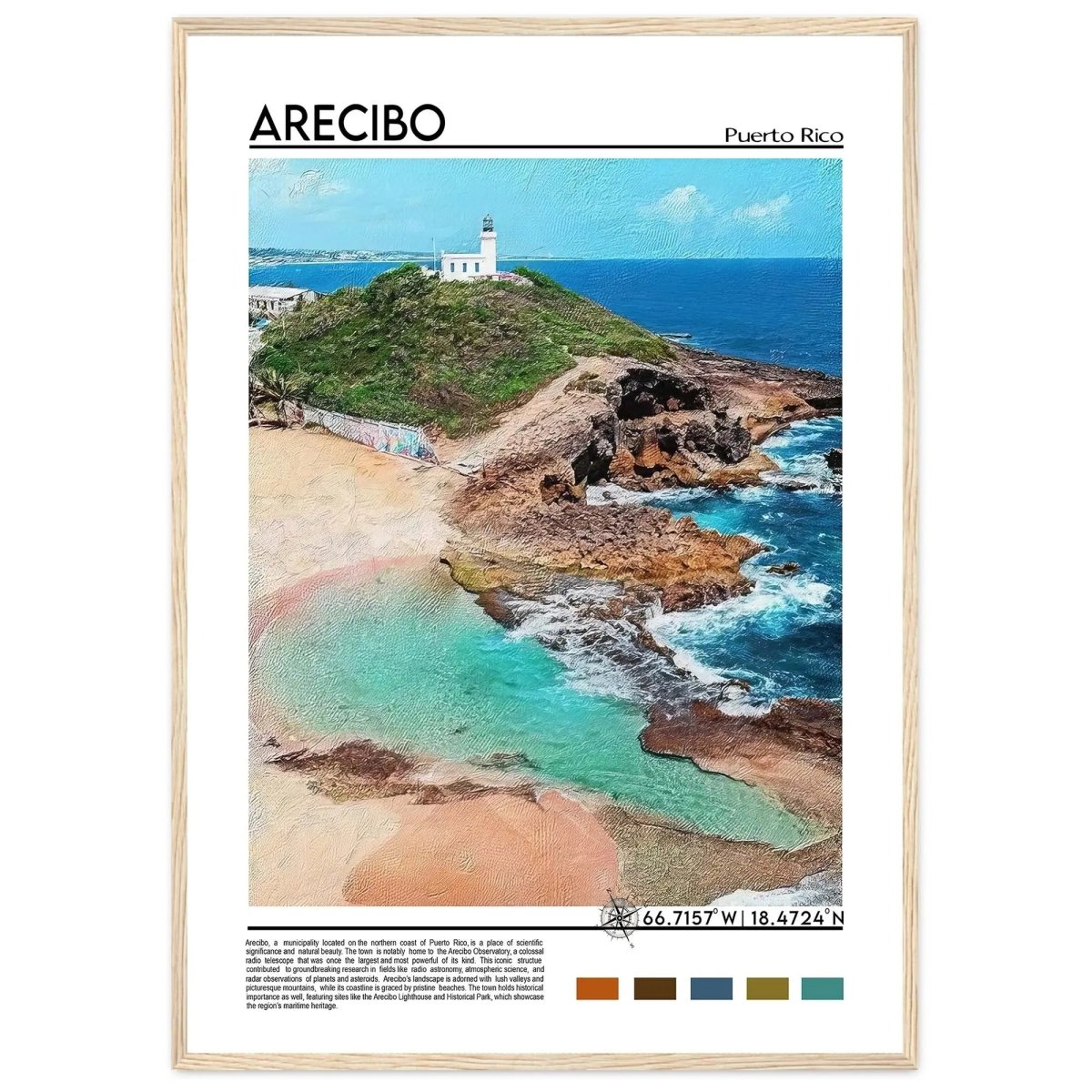 Arecibo Print Arecibo Poster Arecibo Wall Art Arecibo Travel Print Arecibo Art P - MOMIMA