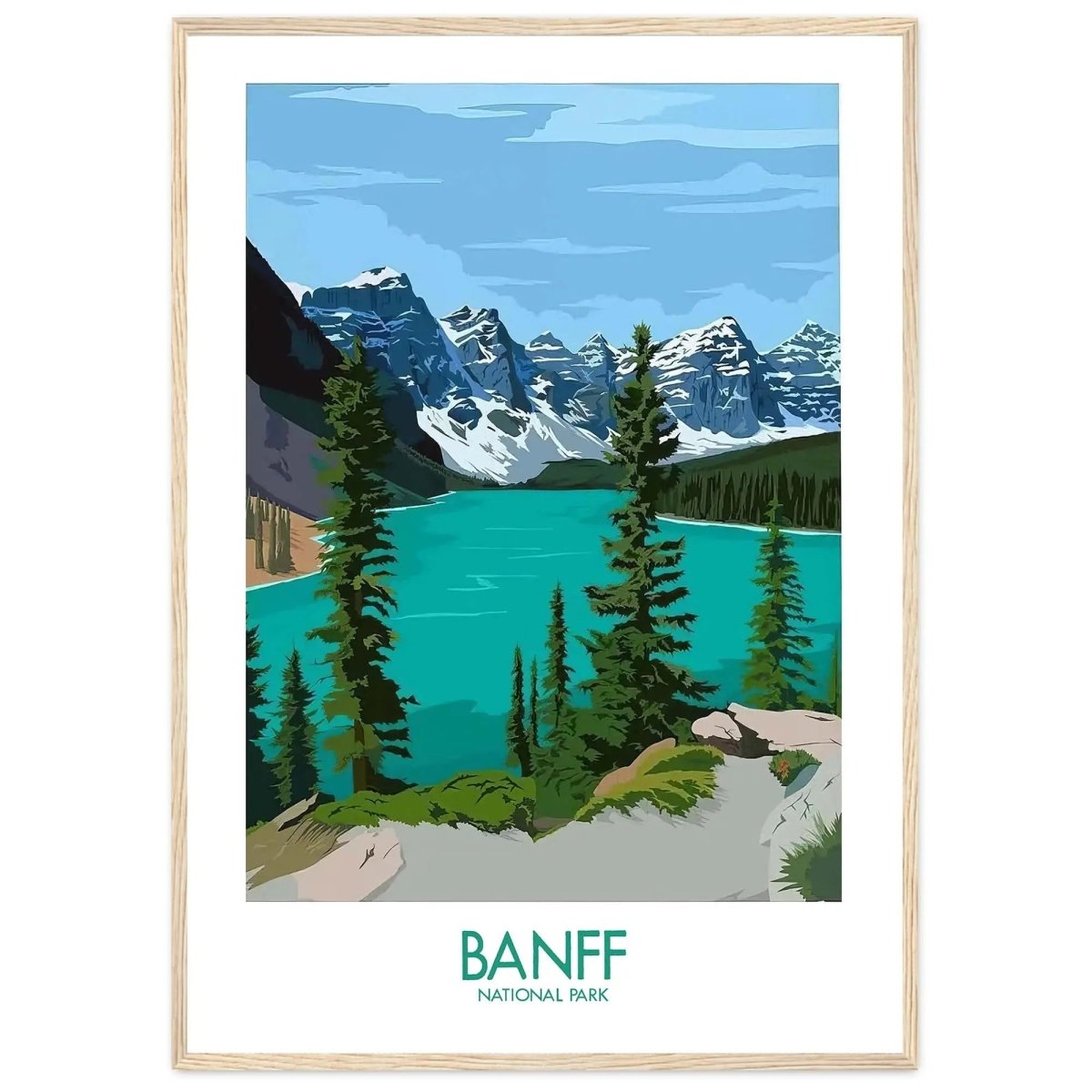 Banff Poster Banff Print Banff Wall Art Banff National Park Poster Print Banff A - MOMIMA