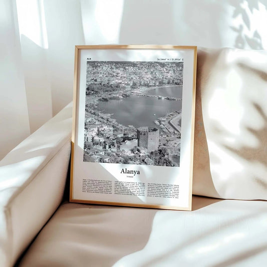 Alanya Minimalist Turkey Travel Poster for Home Decor - MOMIMA