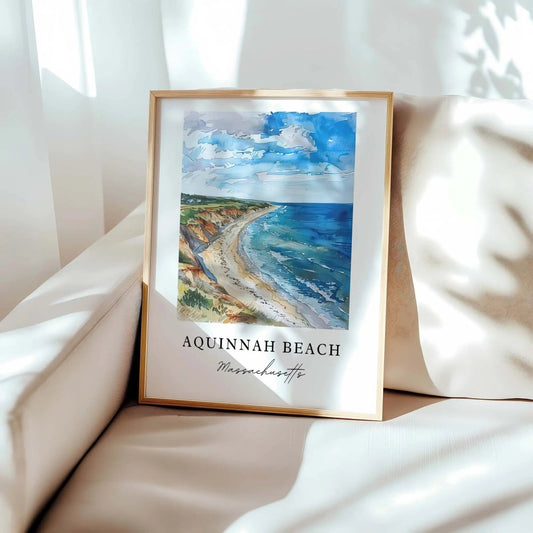 Aquinnah Beach Art Marthas Vineyard Print Massachussets Wall Art Marthas Vineyar - MOMIMA