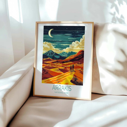 Arrakis Travel Poster Arrakis National Park Print Dune Poster Birthday Gifts Hom - MOMIMA