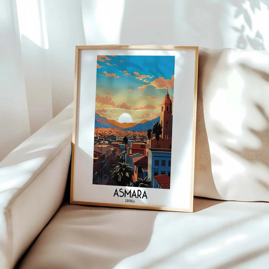 Asmara Travel Wall Art Eritrea Painting Gifts Africa Home Decor Prints Posters H - MOMIMA