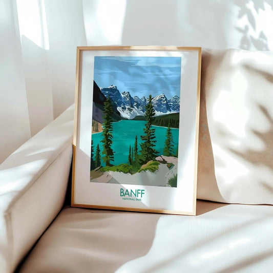 Banff Poster Banff Print Banff Wall Art Banff National Park Poster Print Banff A - MOMIMA