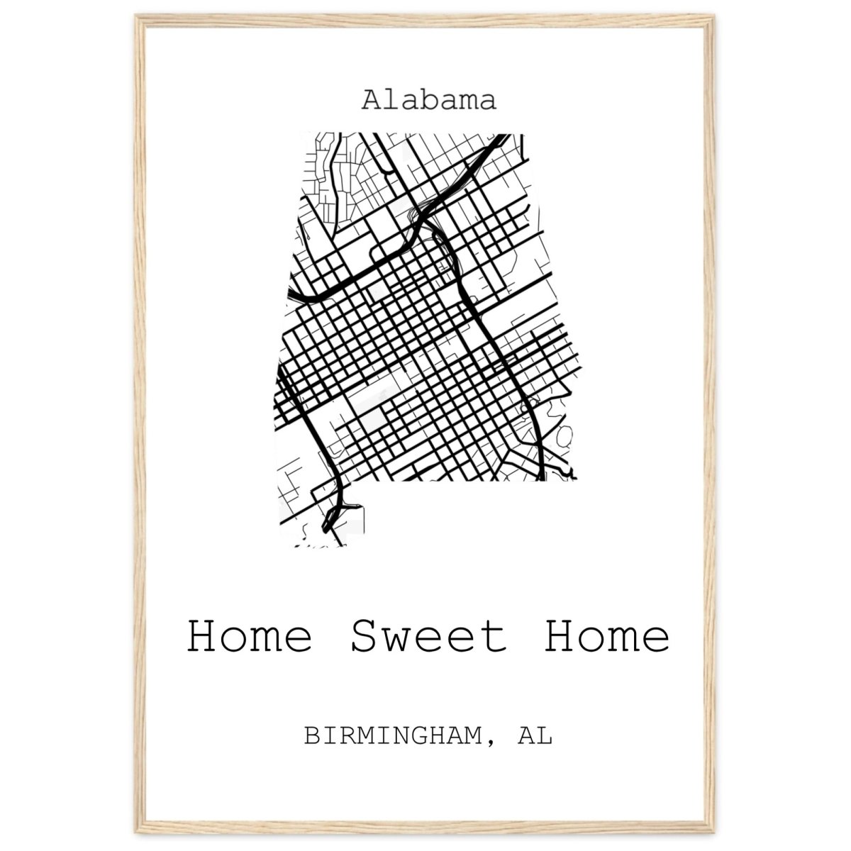 Custom Any Name Map Print - Personalized City Street Art - Unique Housewarming Gift - MOMIMA