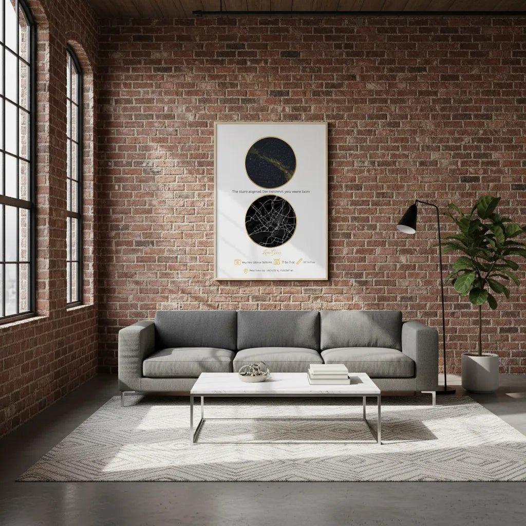 Personalized Night Sky Map - Baby Shower Gift - Premium Birth Date Art Print - MOMIMA