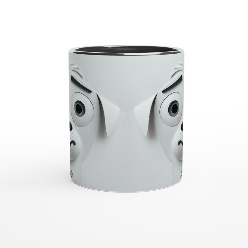 Personalized 3D Cartoon Dog Face Mug – Funny "Puppy Eyes" Custom Name Gift - MOMIMA