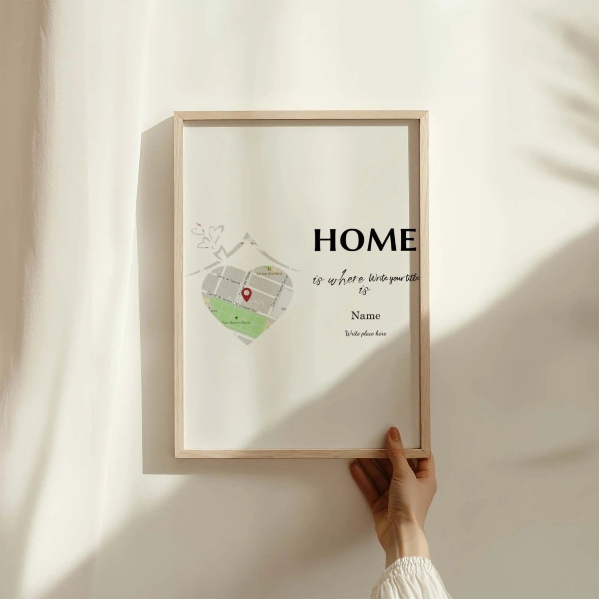 Personalized 'Home Is Where...' Map Print - Custom First Home Street Map Poster - Housewarming & New Home Gift - MOMIMA