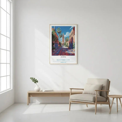 Personalized Marrakesh Morocco Poster - Custom Name Travel Wall Art - MOMIMA