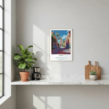 Personalized Marrakesh Morocco Poster - Custom Name Travel Wall Art - MOMIMA