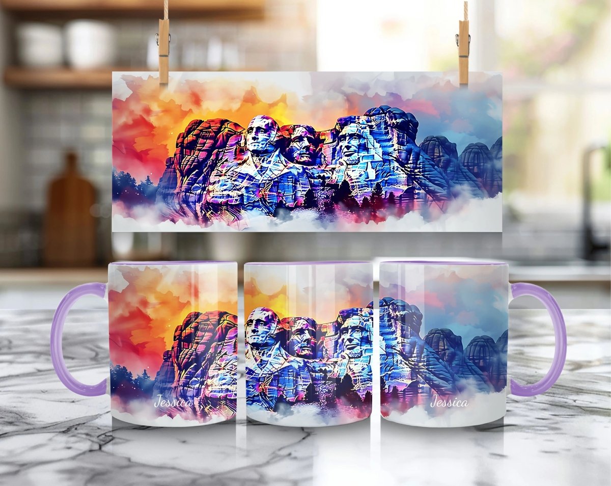 Personalized Mug Mount Rushmore – American Patriotic Art - MOMIMA