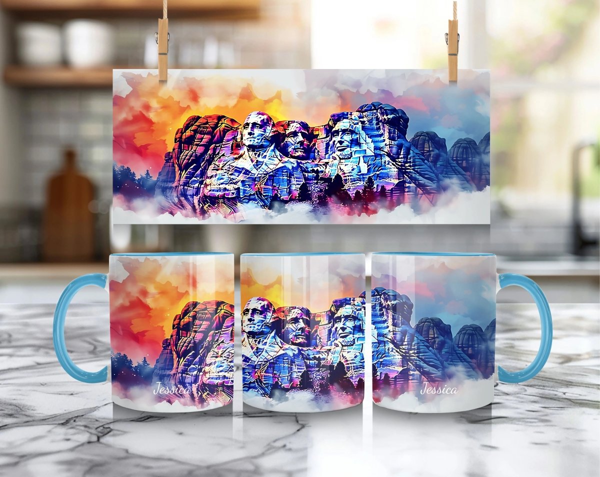 Personalized Mug Mount Rushmore – American Patriotic Art - MOMIMA