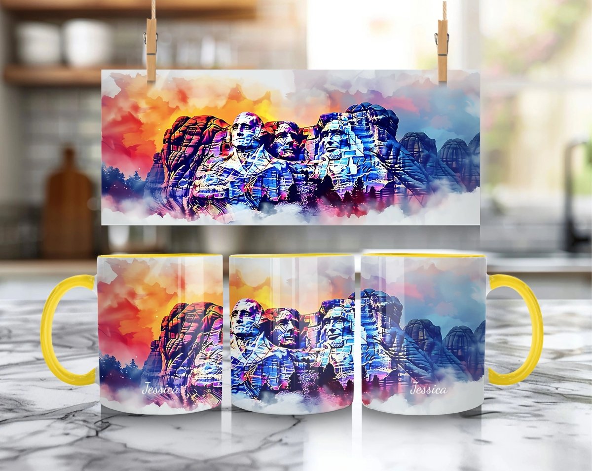 Personalized Mug Mount Rushmore – American Patriotic Art - MOMIMA