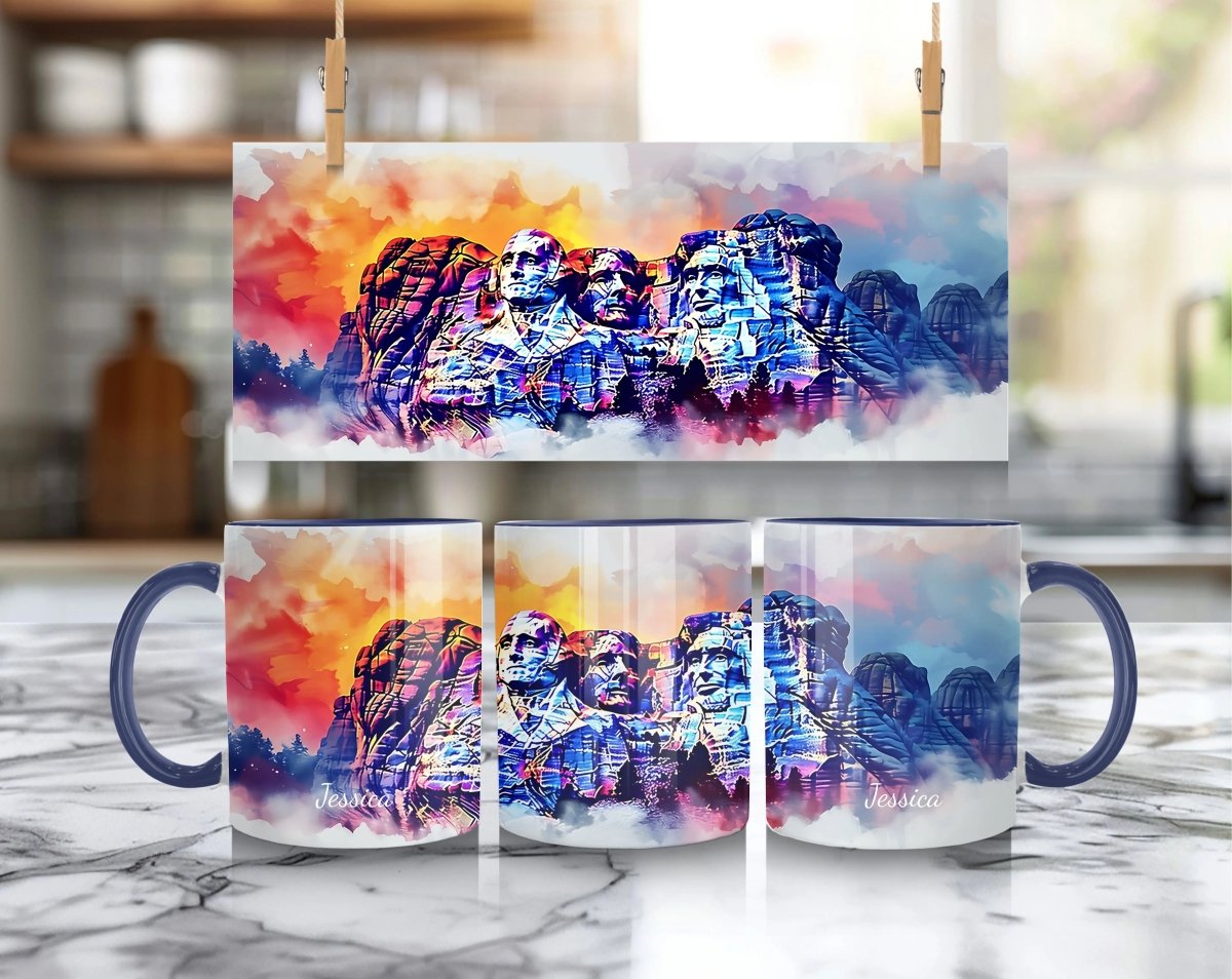 Personalized Mug Mount Rushmore – American Patriotic Art - MOMIMA