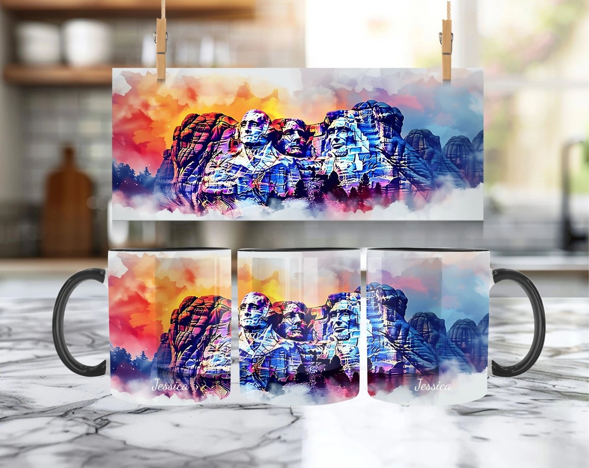 Personalized Mug Mount Rushmore – American Patriotic Art - MOMIMA