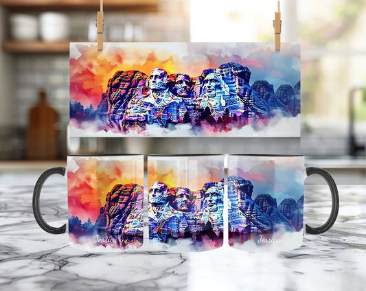 Personalized Mug Mount Rushmore – American Patriotic Art - MOMIMA