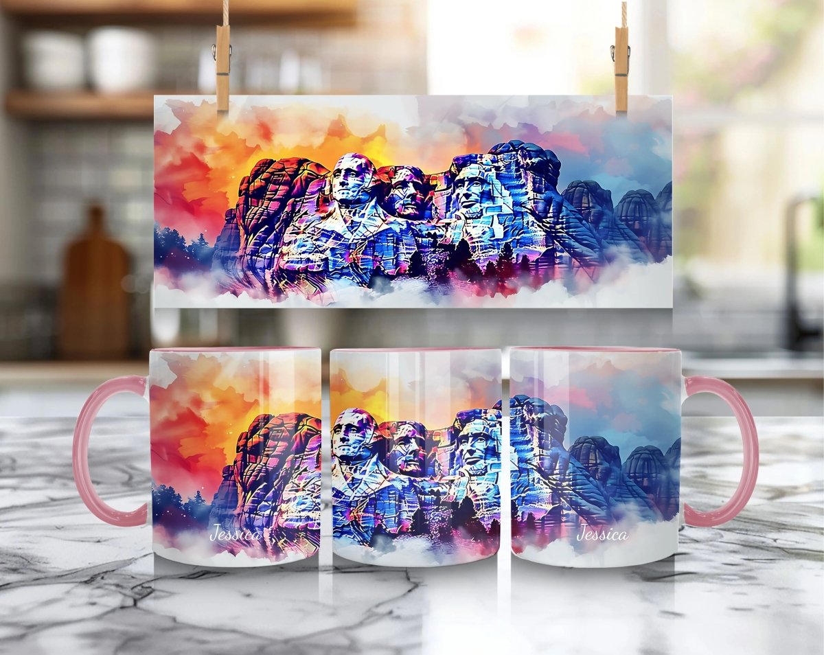 Personalized Mug Mount Rushmore – American Patriotic Art - MOMIMA