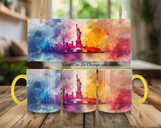 Personalized NYC Liberty Mug: Your Name, Your City! - MOMIMA
