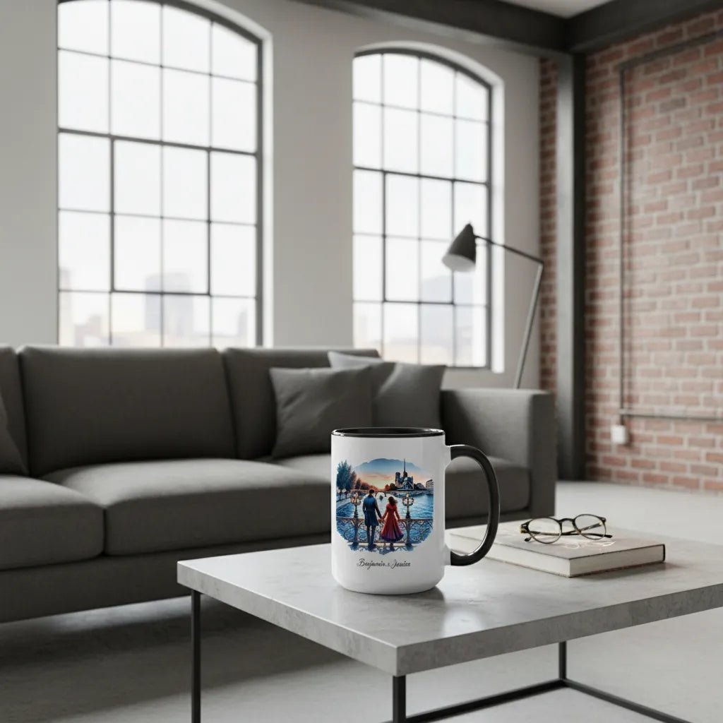 "Sunset by the Seine" Custom Couple Mug - A Walk to Remember - MOMIMA